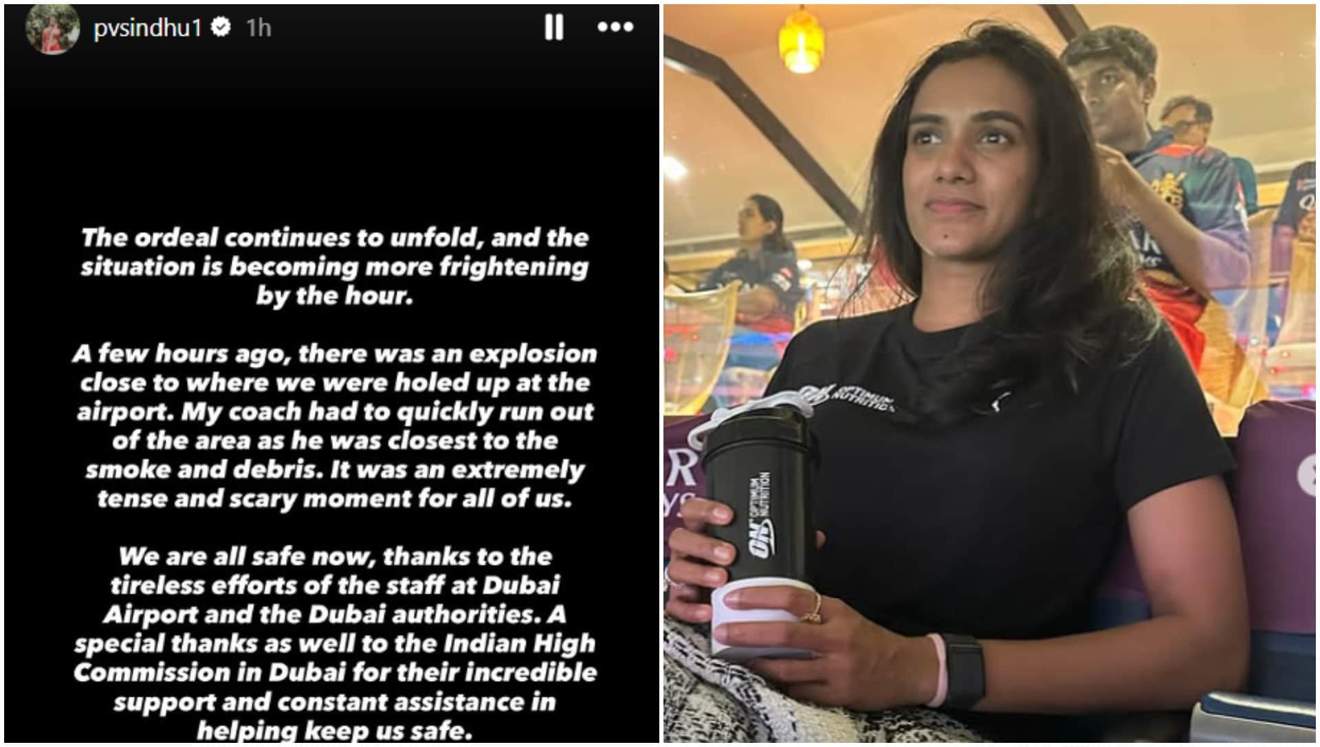 PV Sindhu lands back in Bengaluru from Dubai; Husband Venkat took jibe; All England Championship