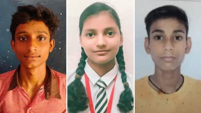 Varanasi News Top three students in National Income and Merit Based Scholarship Examination