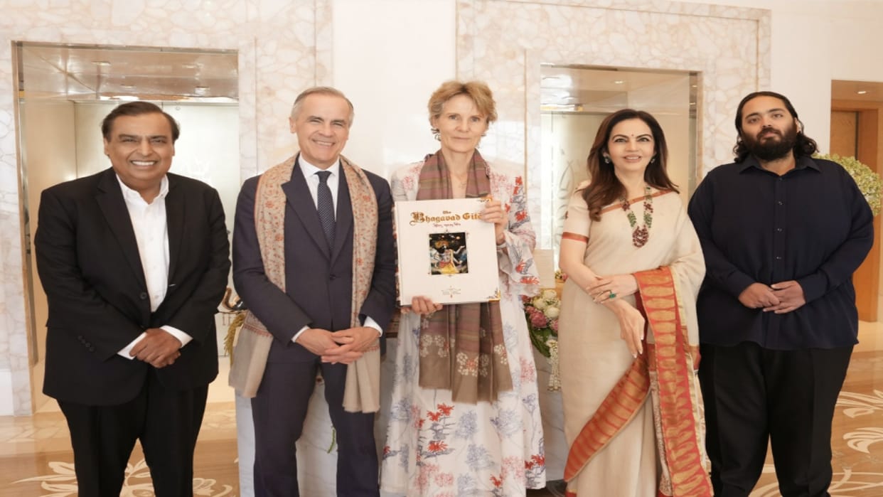Canadian PM receives cultural welcome at Ambani's residence, high-level talks held with PM Modi