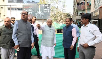 CM Nitish Kumar inspected Saidpur and Bakarganj underground drain construction road construction work