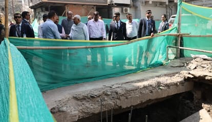 CM Nitish Kumar inspected Saidpur and Bakarganj underground drain construction road construction work
