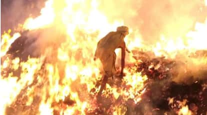 Sanju Panda will emerge from the blazing Holi flame tomorrow.