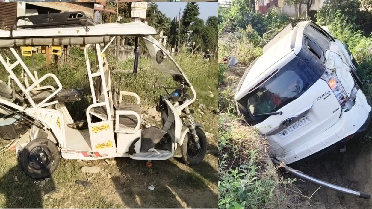 Horrific accident on Gorakhpur-Varanasi highway; teenager dies, 3-year-old sister and father injured