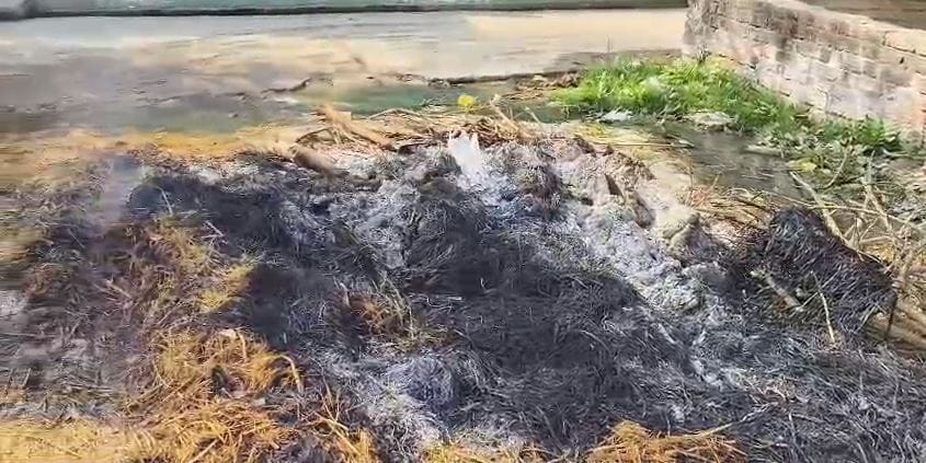 Unruly Elements Set Holika on Fire Before Festival Protests Erupt in Auncha