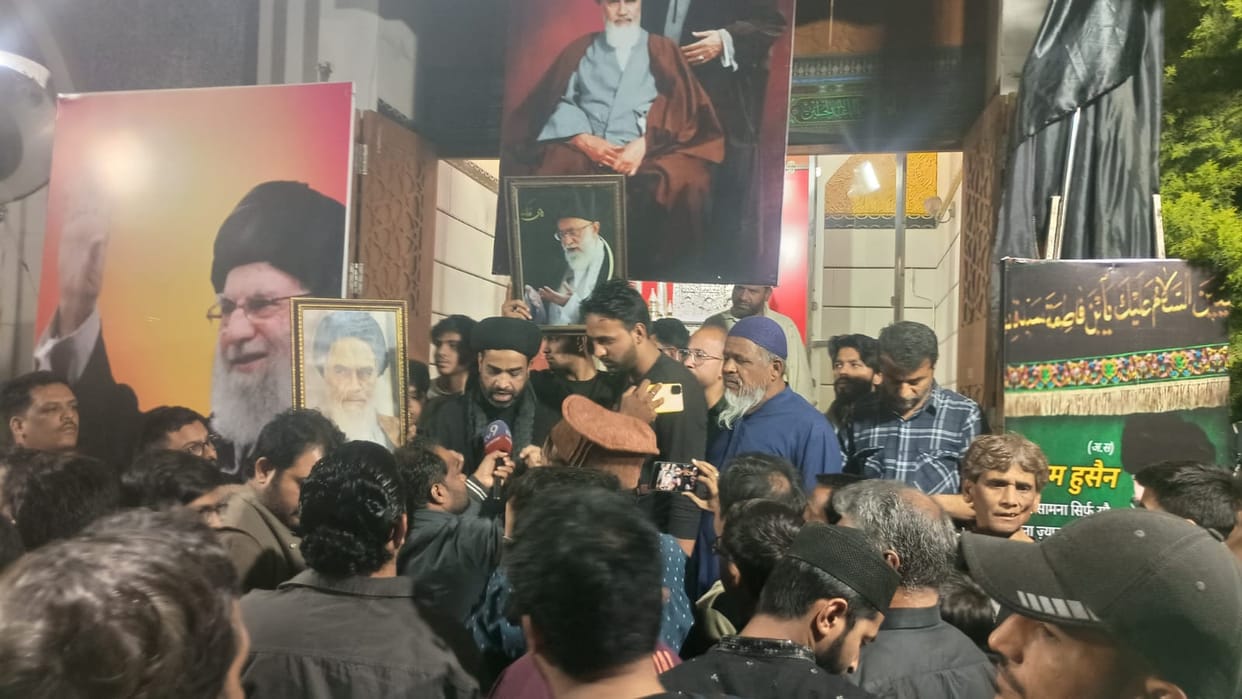 Indore: Mourning demonstrations in Indore after the death of Khamenei, who was attacked in Iran, and protests