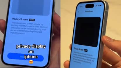 apple iPhone 18 pro privacy display feature rumored viral beta testing video
