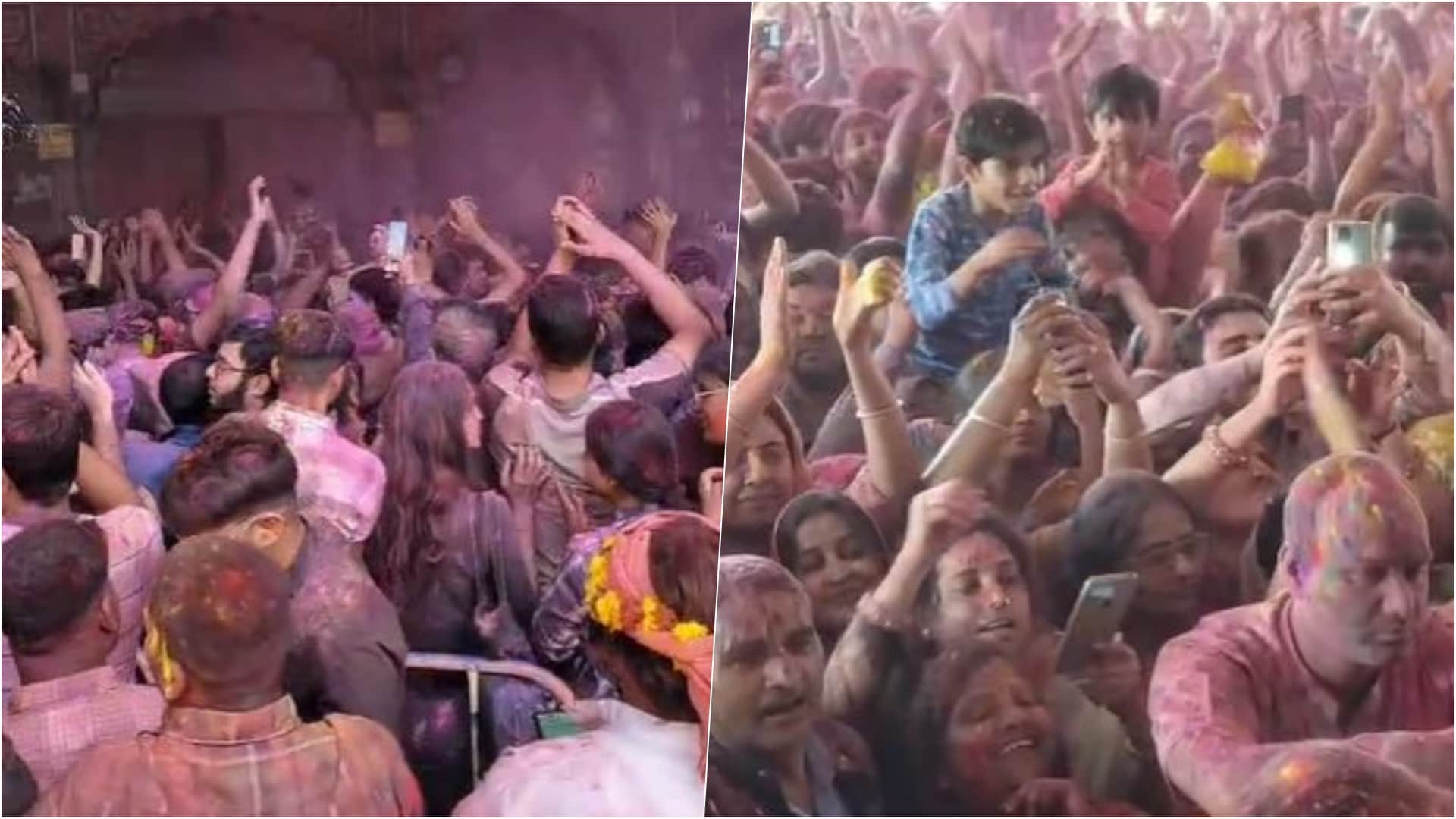 Jaipur News: Floral and Gulal Holi at Shri Govind Dev Ji Temple; Devotees Soaked in Devotion