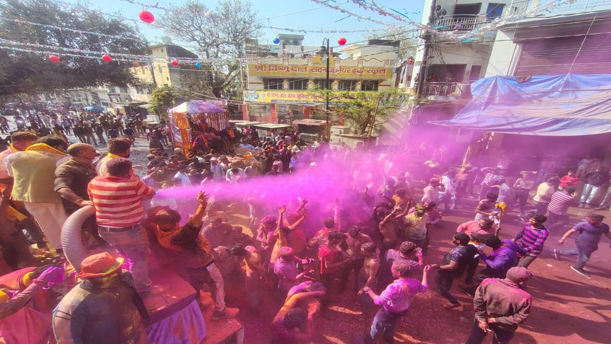 Ram Baraat procession taken out in bareilly before holi