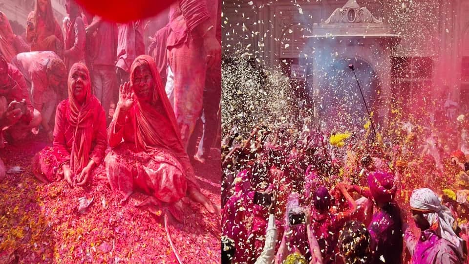Widowed woman celebrated Holi at Gopinath Temple in Vrindavan