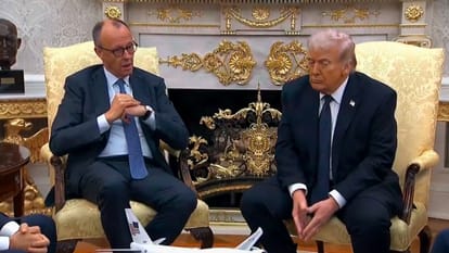 Donald Trump Germal Chancellor Merz Meeting Updates West Asia crisis and Iran discussion hindi news details