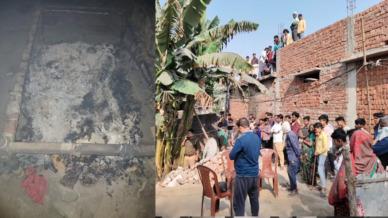 Husband burnt alive in Maharajganj, two years ago also he was attacked with a knife