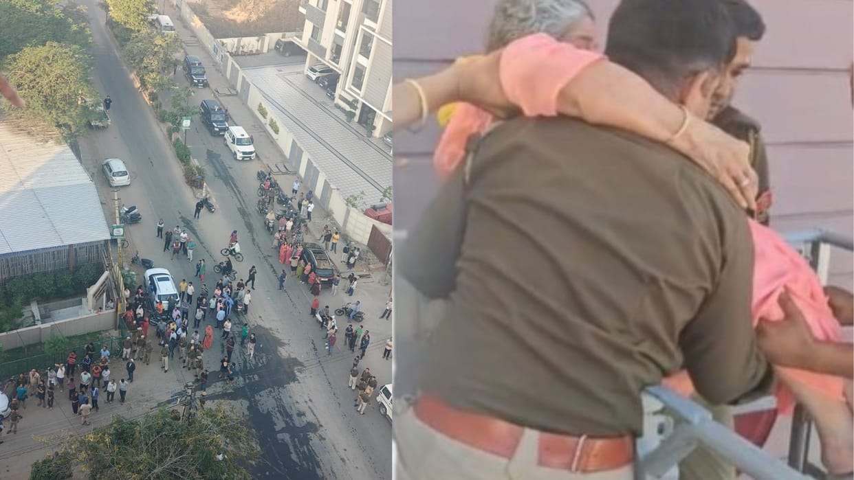 Jaipur Fire: A massive fire broke out in a flat in a 10-storey apartment news in Hindi