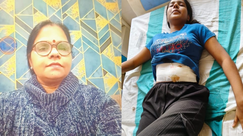 husband killed his wife attacked his daughter himself informed police In Loni