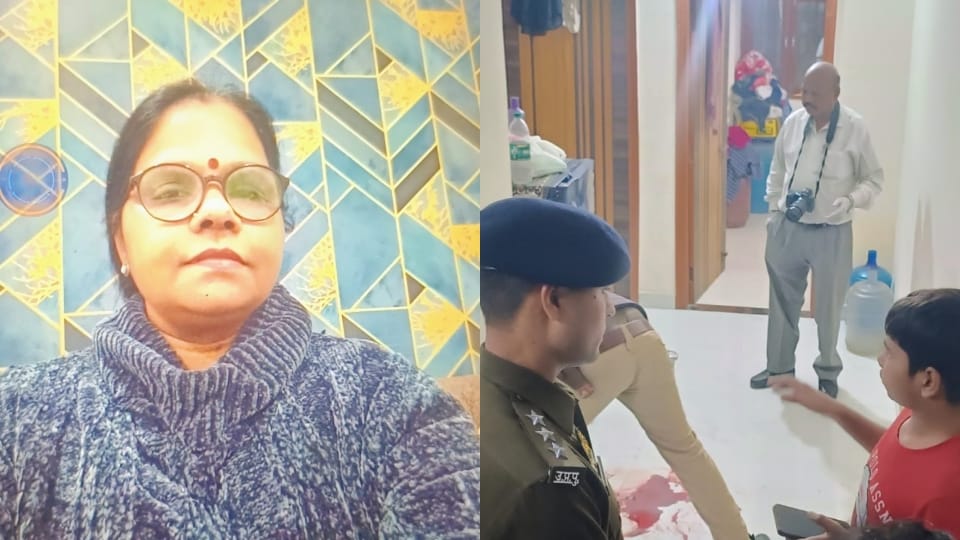 husband killed his wife attacked his daughter himself informed police In Loni