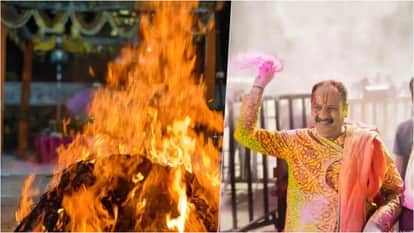 Sehore News: Pradeep Mishra Performs Holika Dahan at Kubereshwar Dham; Over 100 Holika Pyres Lit Across City