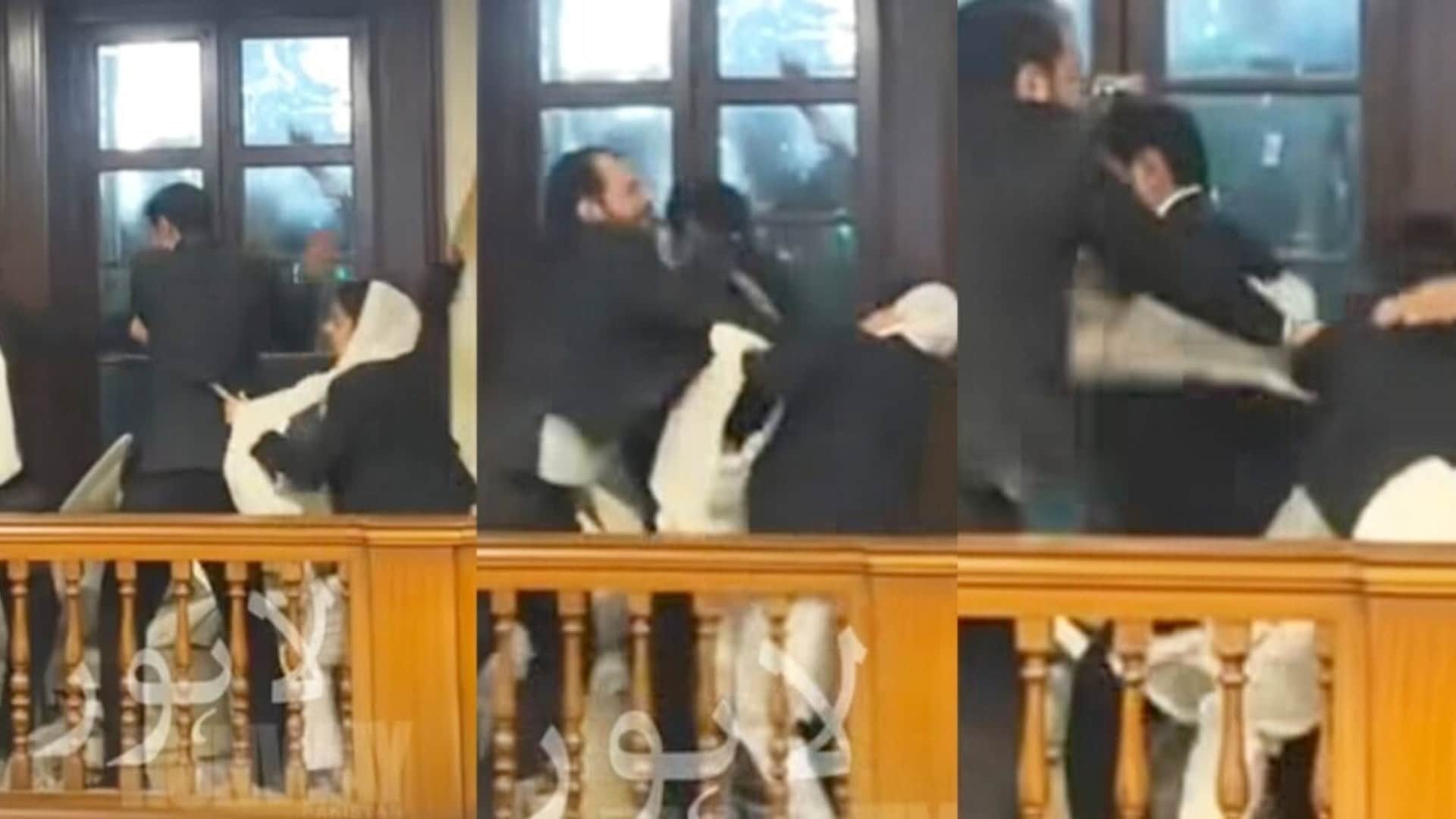 pakistan lahore high court lawyers fight video goes viral amid election chaos