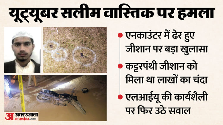 UP: कट्टरपंथी जीशान को खोड़ा और लोनी से मिला था लाखों का चंदा, विवादित तकरीरों की वीडियो; एनकाउंटर में ढेर