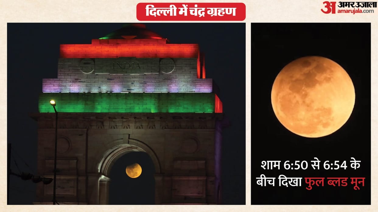 when Chandra Grahan lunar eclipse visible in Delhi Noida Ghaziabad and Gurugram
