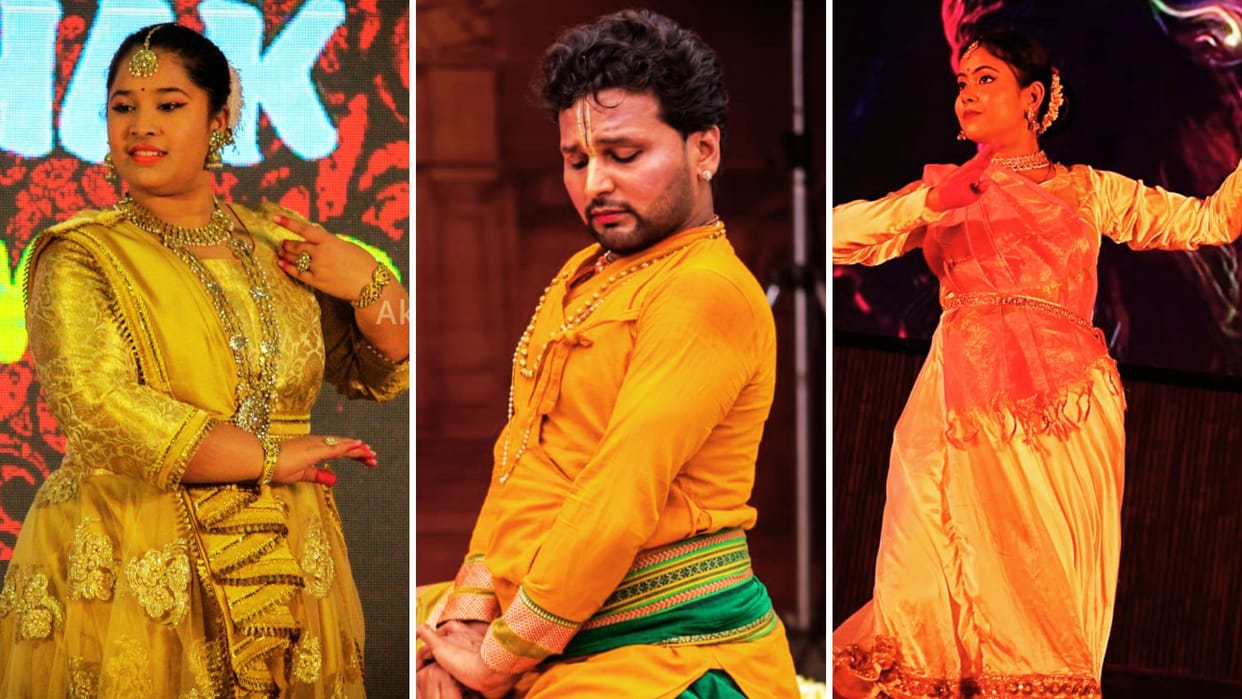 Holi Restrictions of Hori and Phaag in practice Kathak artists celebrate Holi in varanasi