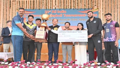Haryana wins Dr. YS Parmar Volleyball Tournament, Sports Minister Yadvendra Goma felicitates the winners