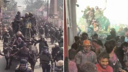 laat sahab julus carried out amid tight security in Shahjahanpur on holi