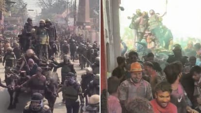 laat sahab julus carried out amid tight security in Shahjahanpur on holi