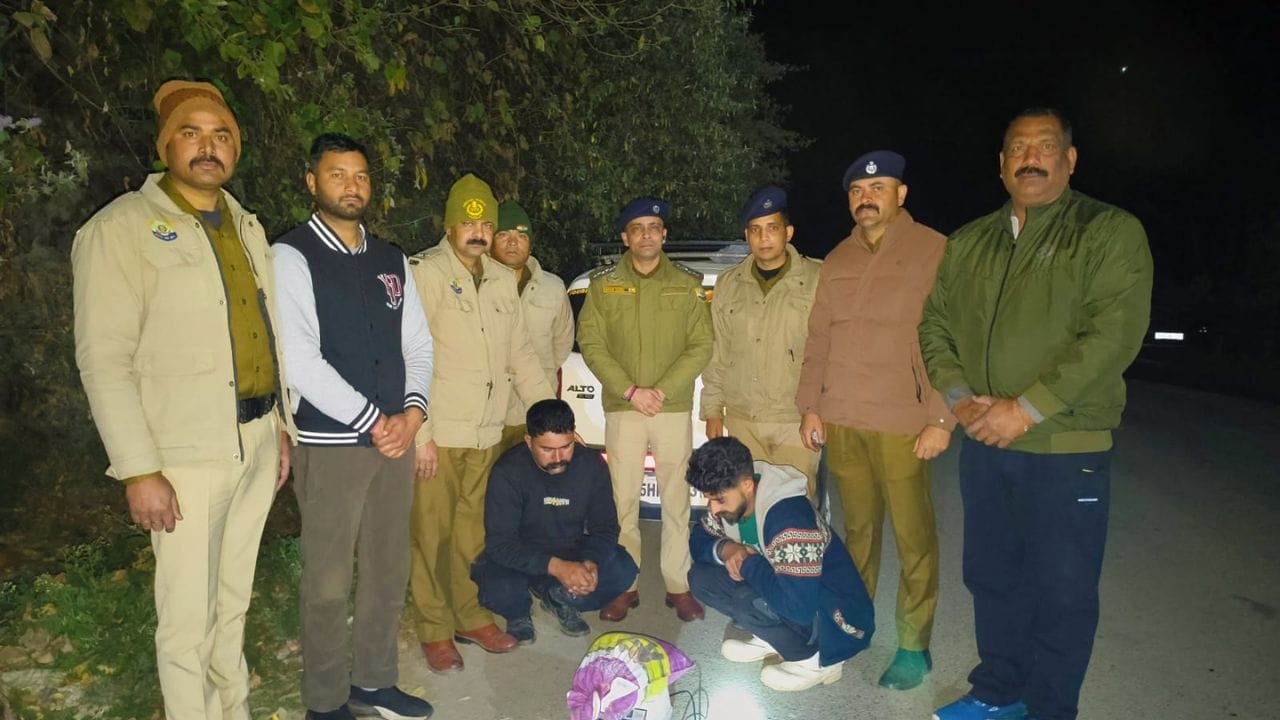Chamba News Dalhousie police arrested two persons, recovered 4 kg 664 grams of hashish