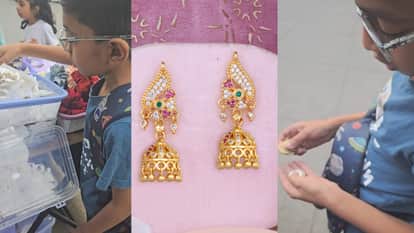 Little boy collected 10 rupee coins to buy earrings for his mother surprise birthday gift video goes viral