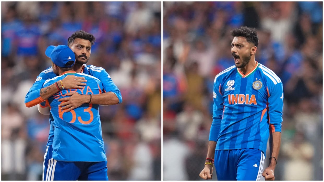 IND VS ENG: Axar Patel took mind blowing catch in semifinal against England in Wankhede video