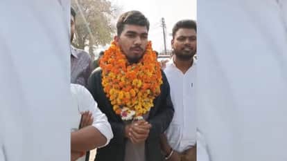NSUI state vice president Saurabh Singh reached Amethi after being released from jail.