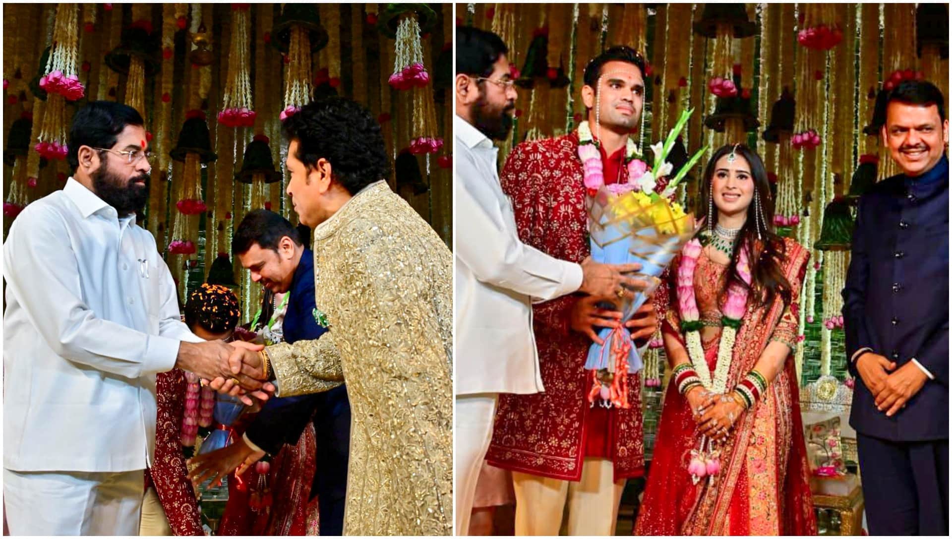 Arjun Tendulkar–Saaniya Chandok Wedding Photos: Couple Ties Knot, First Picture and video After Marriage,Watch