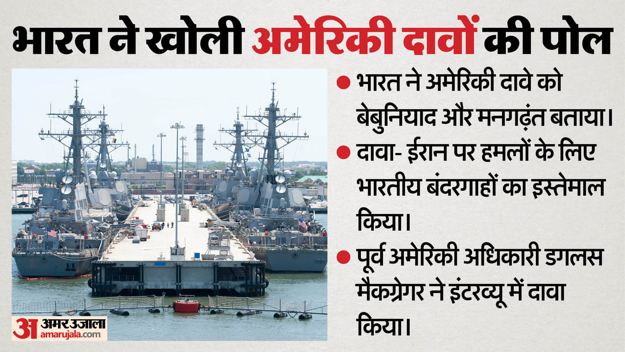 Is the US using Indian ports to launch attacks on Iran? The Foreign Ministry said the report was baseless