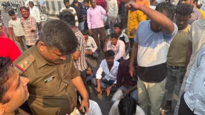 Lucknow: A high-speed SUV collided with a bike on the Kisan Path, killing a father-in-law and son-in-law; fami