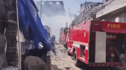 fire near Rithala Metro station reduced 70-80 huts to ashes