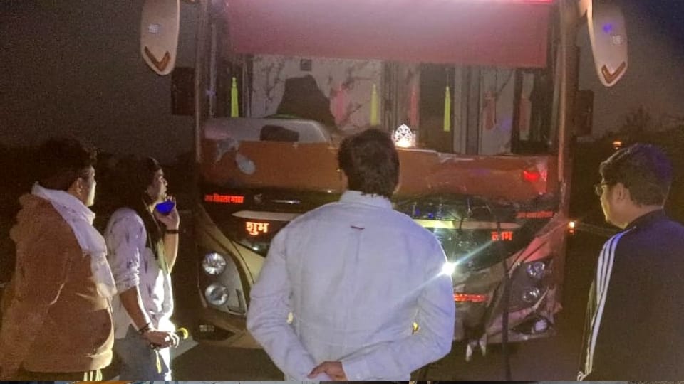 Five passengers were allowed in the car, but there were 16 people on board