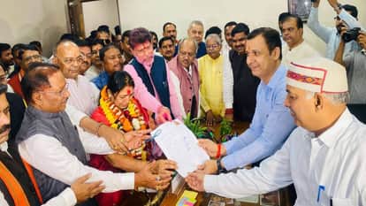 Rajya Sabha elections: BJP candidate Laxmi Verma files nomination, top leaders present