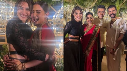 Vijay Rashmika Reception Kriti Sanon Karan Johar