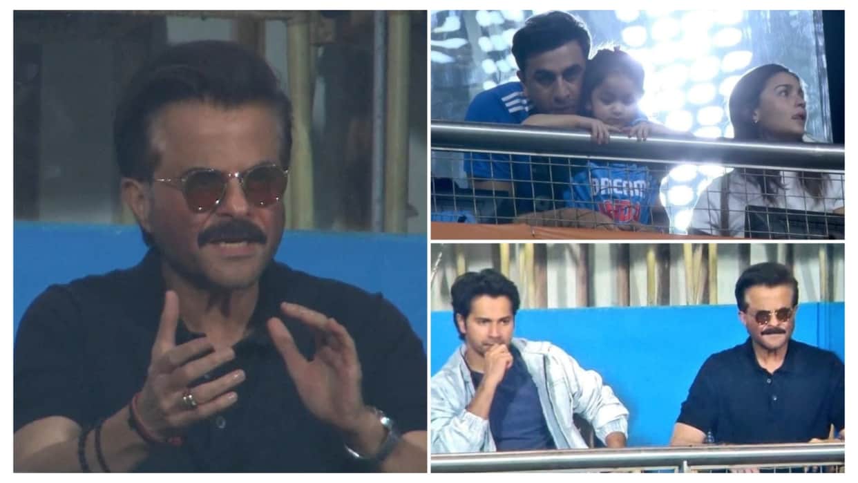 India vs England T20 World Cup semi finals Ranbir kapoor Alia Bhatt varun anil at Wankhede arrived to support