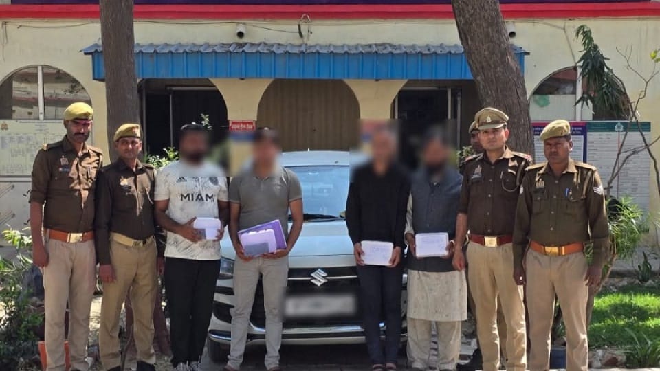 Four Arrested in Agra for Plotting  12.5 Crore Extortion from Jeweller Through Online Threats