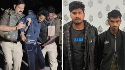 UP Encounter two places in Azamgarh four criminals involved in cow smuggling arrested two injured