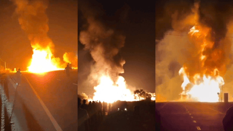 Rajasthan: राजस्थान के नागौर जिले में डीजल टैंकर-ट्रक की भिड़ंत; आग का भीषण तांडव, ढाई घंटे बाद पाया गया काबू