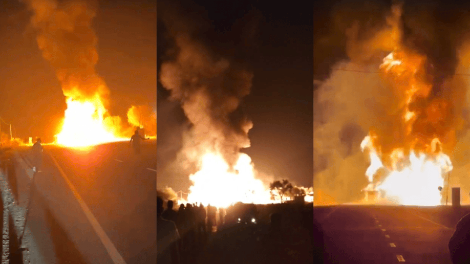 Rajasthan: Diesel tanker-truck collision in Nagaur district: Fierce fire, controlled after two and half hours