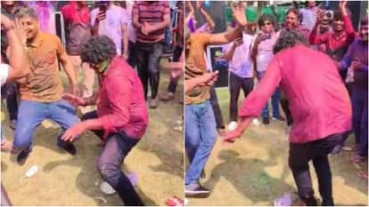 Bareilly Police celebrates Holi SSP Anurag Arya dances to Punjabi songs