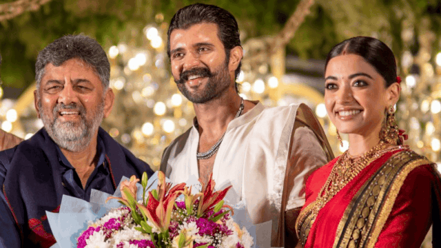 Rashmika Mandanna Vijay Deverakonda Reception Live Hyderabad Inside Photos Videos News in Hindi