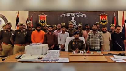 Fake currency about 1 lakh rupees was being manufactured in Azamgarh Eight arrested