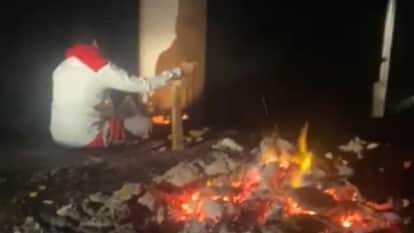 Meerut: Man Caught Performing Tantric Ritual Near Funeral Pyre, Handed Over to Police