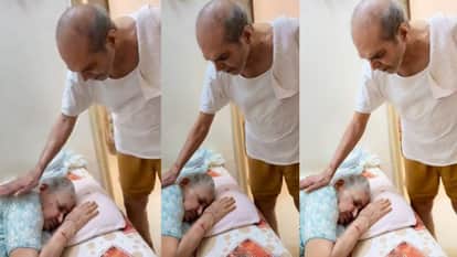 70 year old man woke up his wife by singing Kya Khoob Lagti Ho song video goes viral
