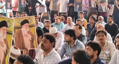 Kanpur Anger against America and Israel was seen on streets prayers were offered in mosques for end of the war