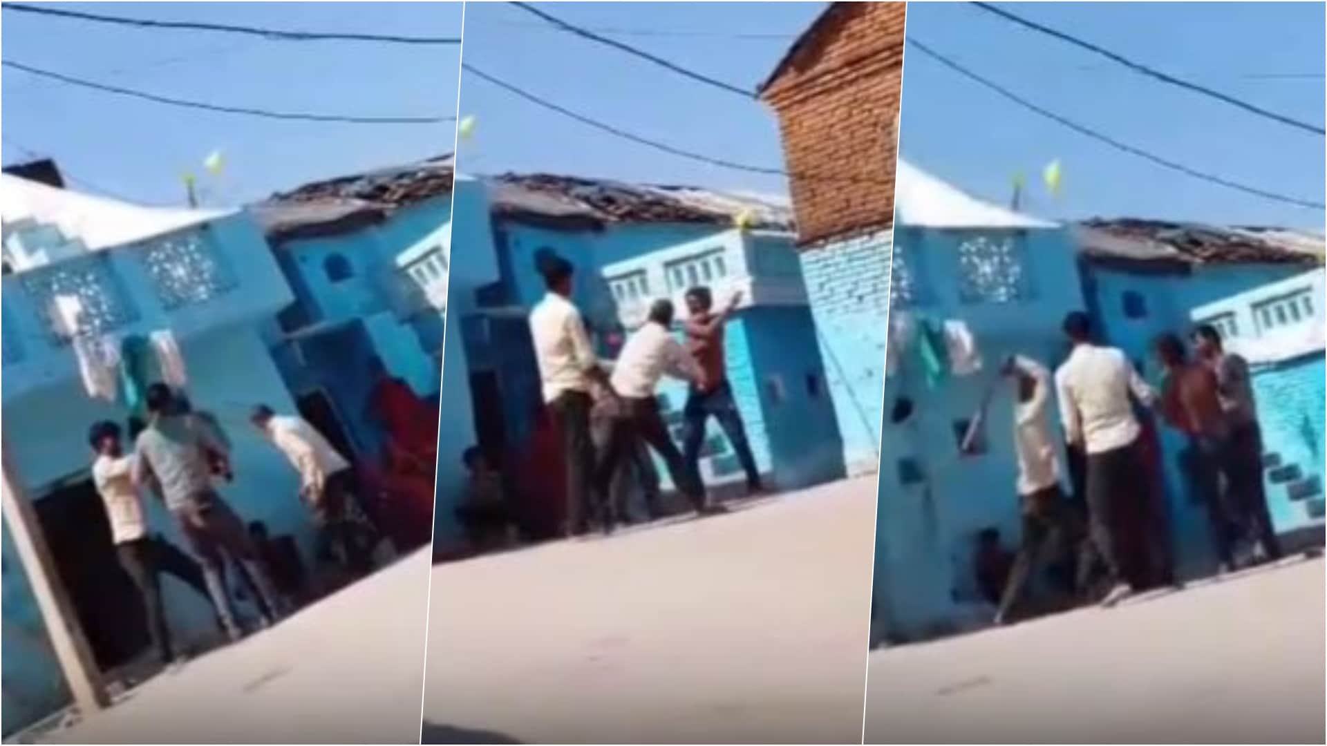 युवक के साथ मारपीट