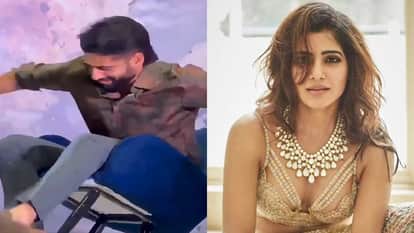 naga chaitanya fall from chair video goes viral users connect to samantha ruth prabhu